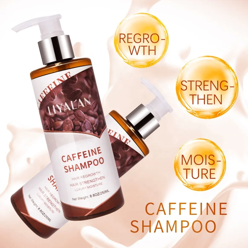 Private Label Oil Control Anit Hair Loss Vegan Hair Growth Caffeine Hair Shampoo