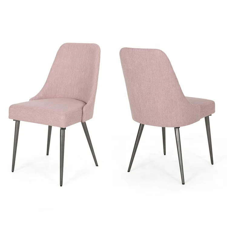 Free shipping within U.S  design furniture nordic modern luxury dining chairs with metal legs set of 2