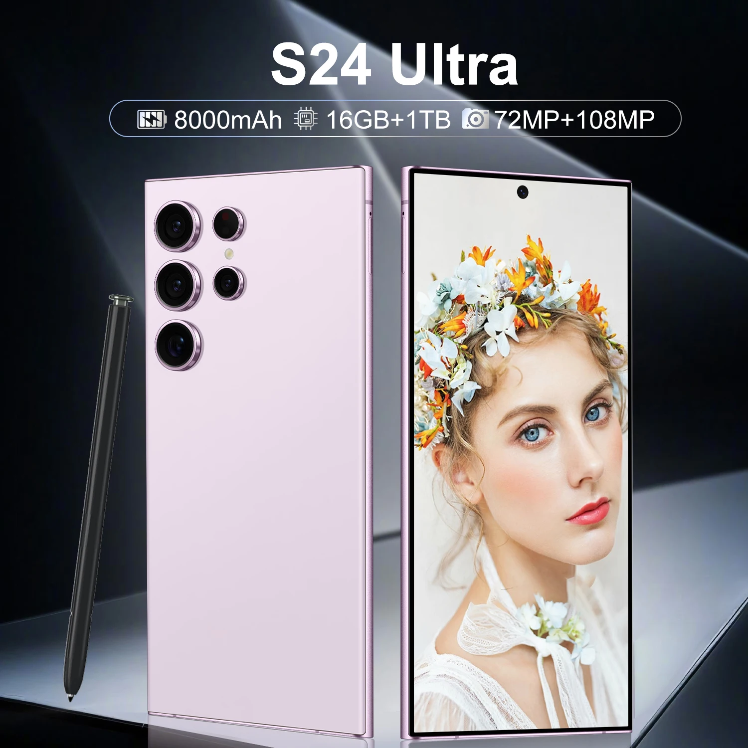 2024 Samsung S24 Ultra Smartphone HD Screen 108MP Rear Camera 65W Quick Charge English Operating Language Used Condition