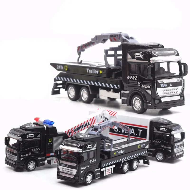 Alloy Police Rescue Vehicle Pull-back Car Toy Rescue Alloy Car Model Toy Pull Back Diecast Toy Truck