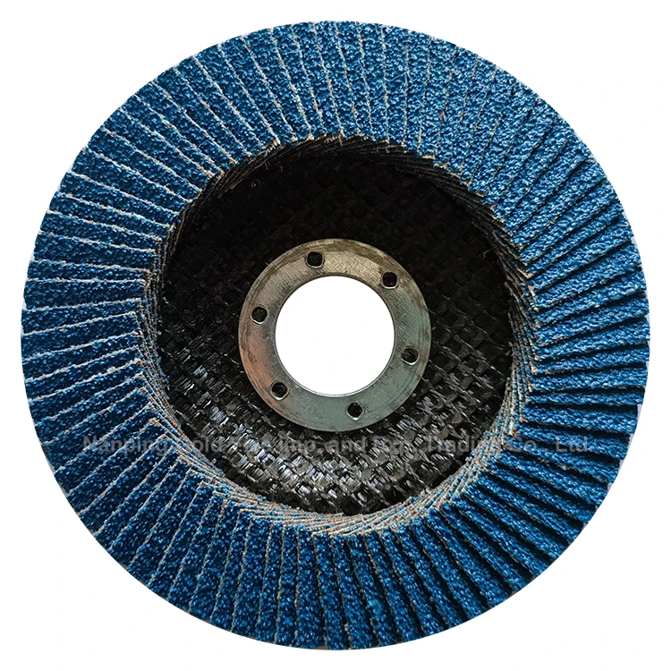 4.5 inch 115mm 40# blue calcined alumina oxide cloth 22x18mmx80blades 4 1/2 flap disc disco flap for metal
