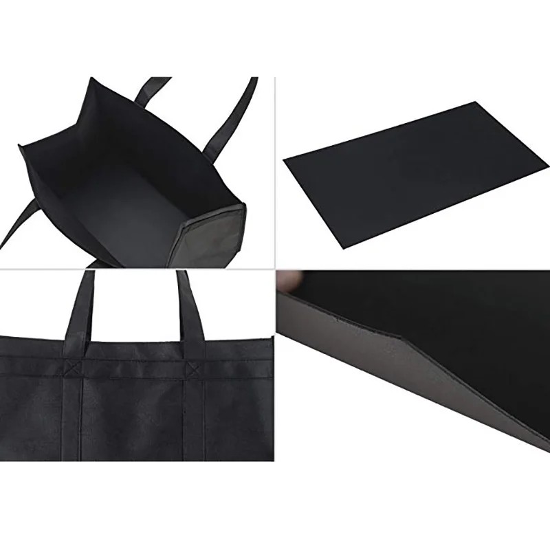 High quality 2 Pack Insulated Reusable Grocery Bags insulated Reusable Tote Shopping Bags food delivery bag