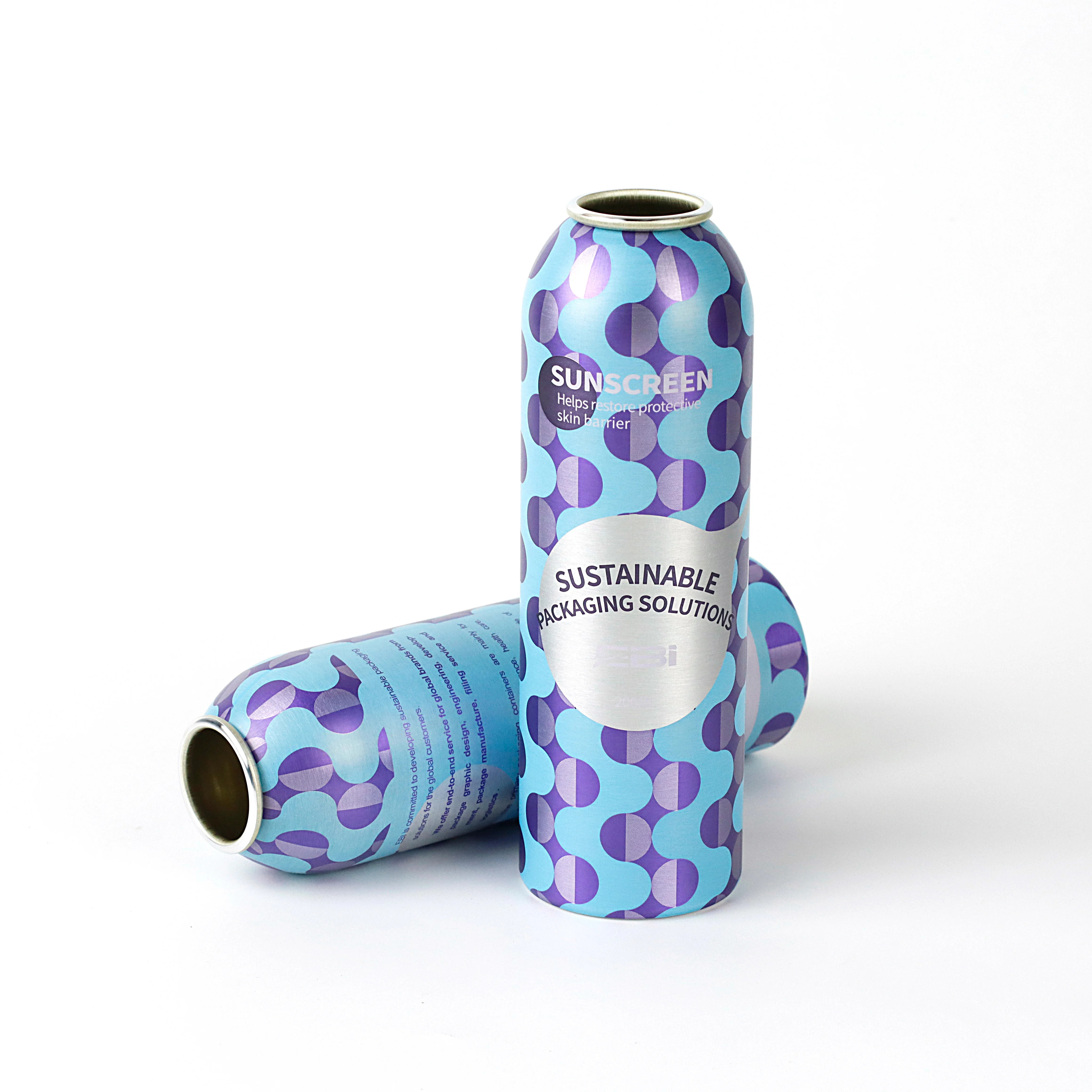 New design empty aluminium aerosol deodorant spray with spray actuator