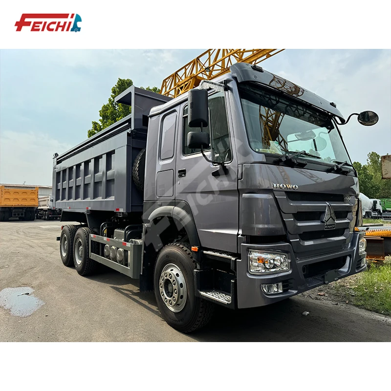 Used High Quality HOWO Dump Tipper Truck Euro 3 Emission Weichai Engine 6X4 8X4 Drive Wheel Mining Transportation Dump Trucks