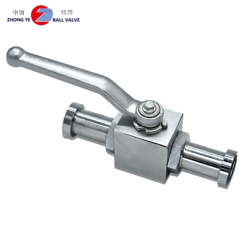 Chinese factory BKH-SAE-420-15  Hydraulic High Pressure Ball Valve  with spiral flange  for hydraulic system