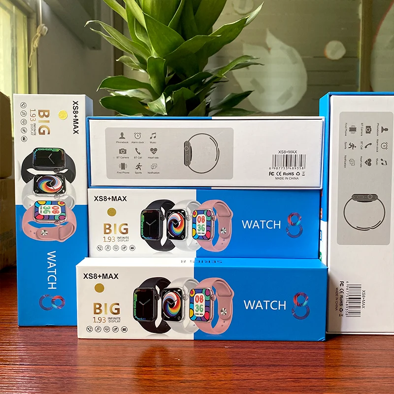 tendencia 2022 Wholesale Smartwatch XS8+MAX Smart Watch Touch Screen 1.75 Inch  largescreen  Series 7 Watch Smart Wristband