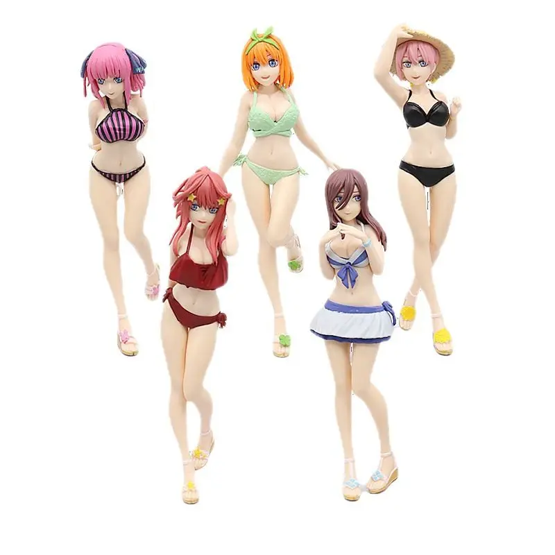 5 Styles Model Figure a FIVE PART Wedding Ornaments Display Toy Swimsuit Sexy Anime Figure Tote Bag PVC Unisex Japan 105 Designs