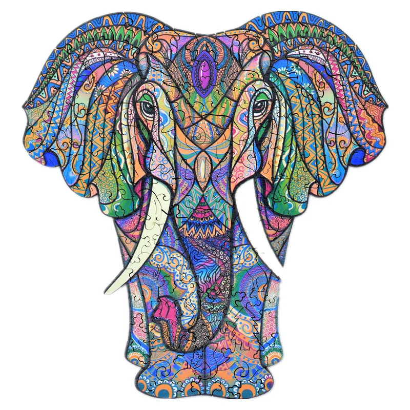 New Arrival A5 Size Wooden Puzzle Unique Animal Shape Puzzle Game Animal Wooden Jigsaw Puzzles For Adults