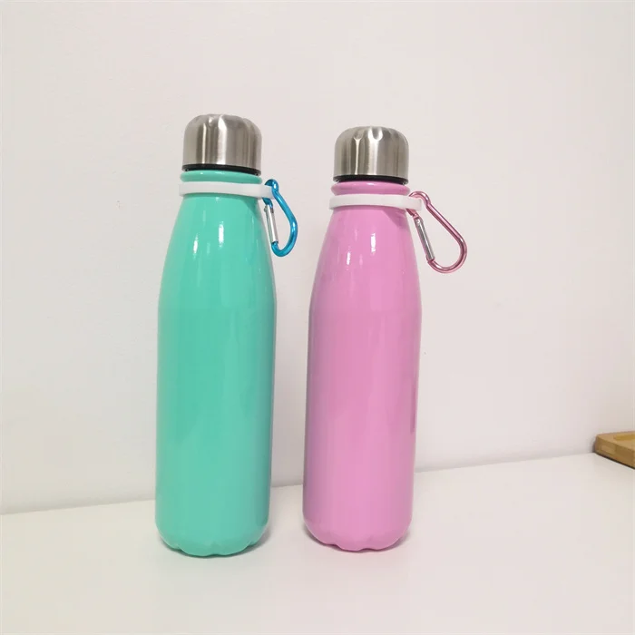 Aluminum Sublimation Blanks Sport Water Bottle 17 oz/500 ml Insulated Water Bottle Single Wall Vacuum Sports Water Bottle PBA Fr