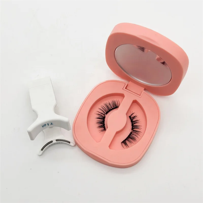 SL top lash factory make Soft Magnets Quantum Magnetic Lashes set with customized lash box with mirror