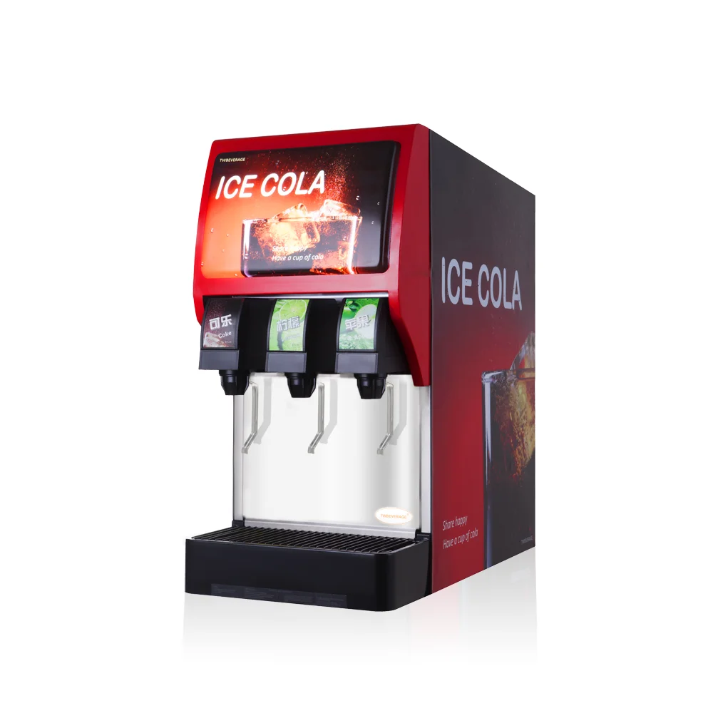 Post mix Soda fountain dispenser and cola making machine to dispense Pepsi and Coke cola