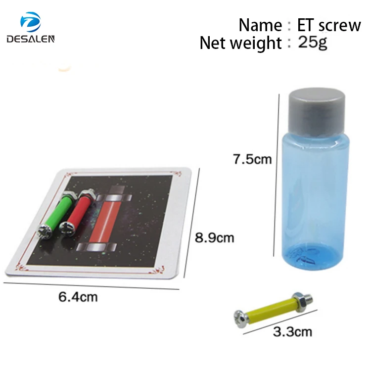 Micro Psychic Super Ultimate Rotating Nut off Bolt Magic Props Screw Tricks Prediction ET Close Up Magic Trick