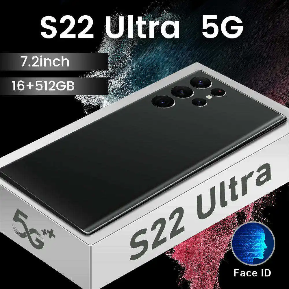 2023 new original S22 Ultra 5G smart phone 16GB 512GB 7.2 inch 10-core built-in all-in-one machine with pen smart phone
