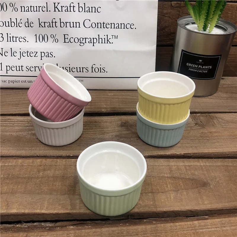 Красочная керамическая миска для десерта пудинга ramekin выпечки Лидер продаж на