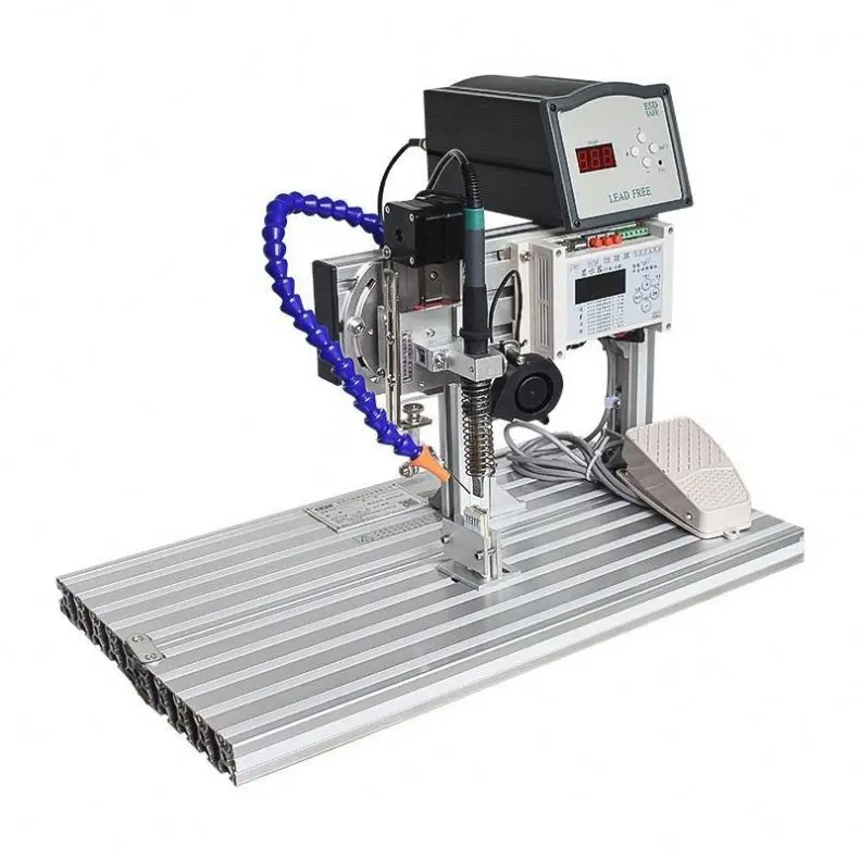 Automatic And Semi-automatic Treadle Type Tin Welder Soldering Machine  for Type C/ Aux/ USB / PCB /Led Lights Power Plug