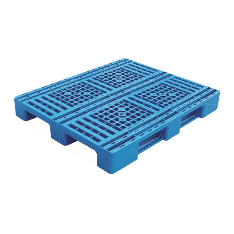 
High Quality Safe And Recyclable Eco-friendly Hygienic Blue Grid Surface Stackable Plastic Pallet 