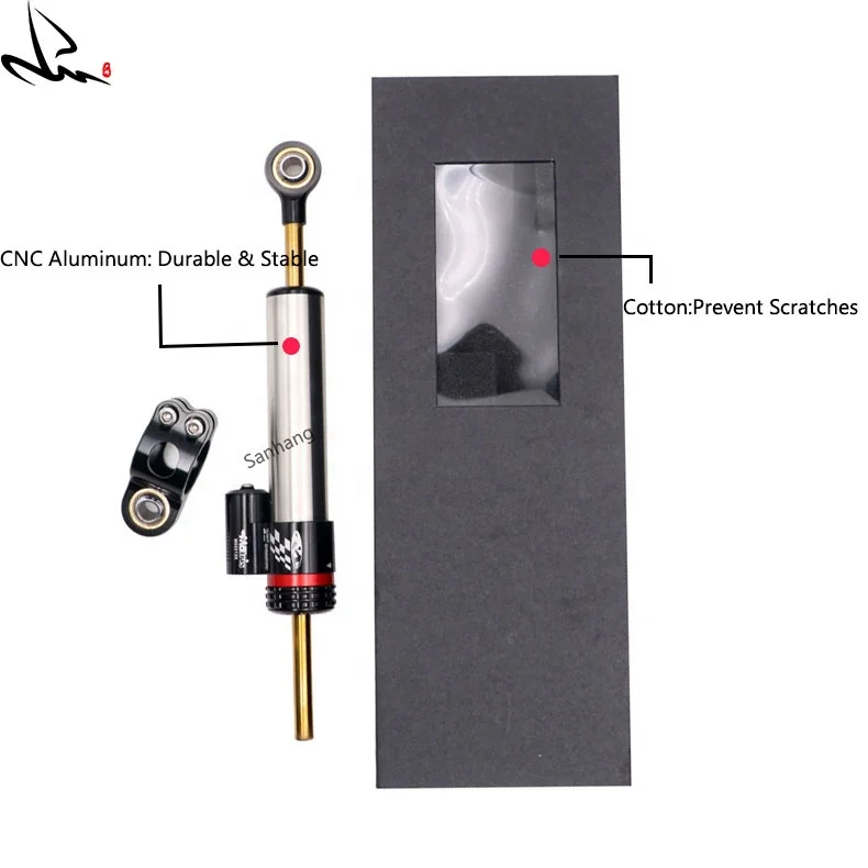 Sanhang Motorcycle Accessories CNC Aluminum Alloy Steering Damper Stabilizer Direction