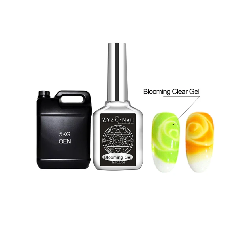 ZYZC nail supplies blossom hema free marble blooming gel bloom nail polish Private label color gel