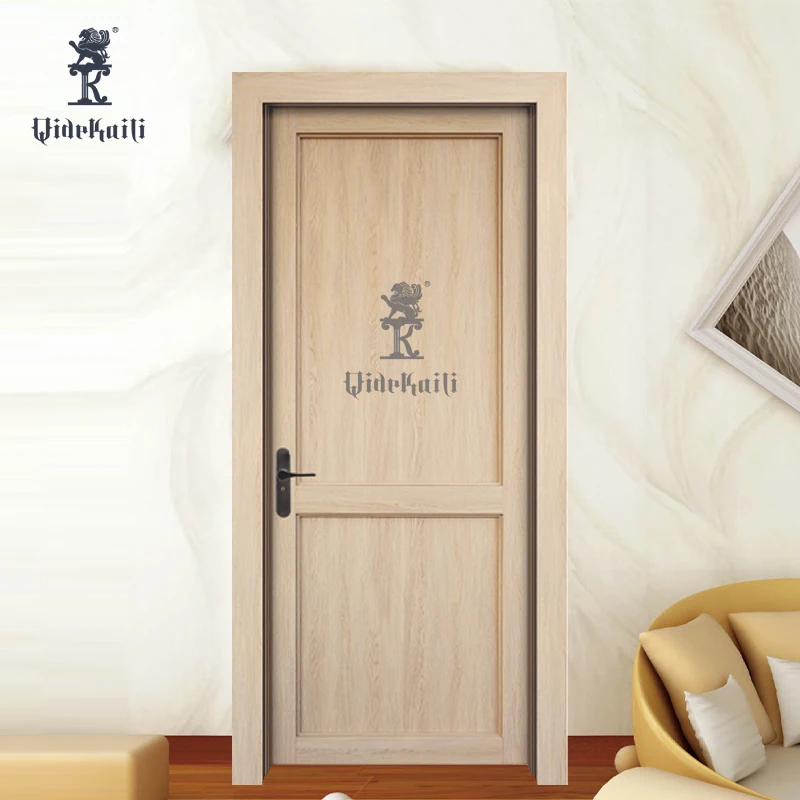 Environmentally Friendly 100% Wood Plastic Composite PVC Interior Toilet Doors for Hotels