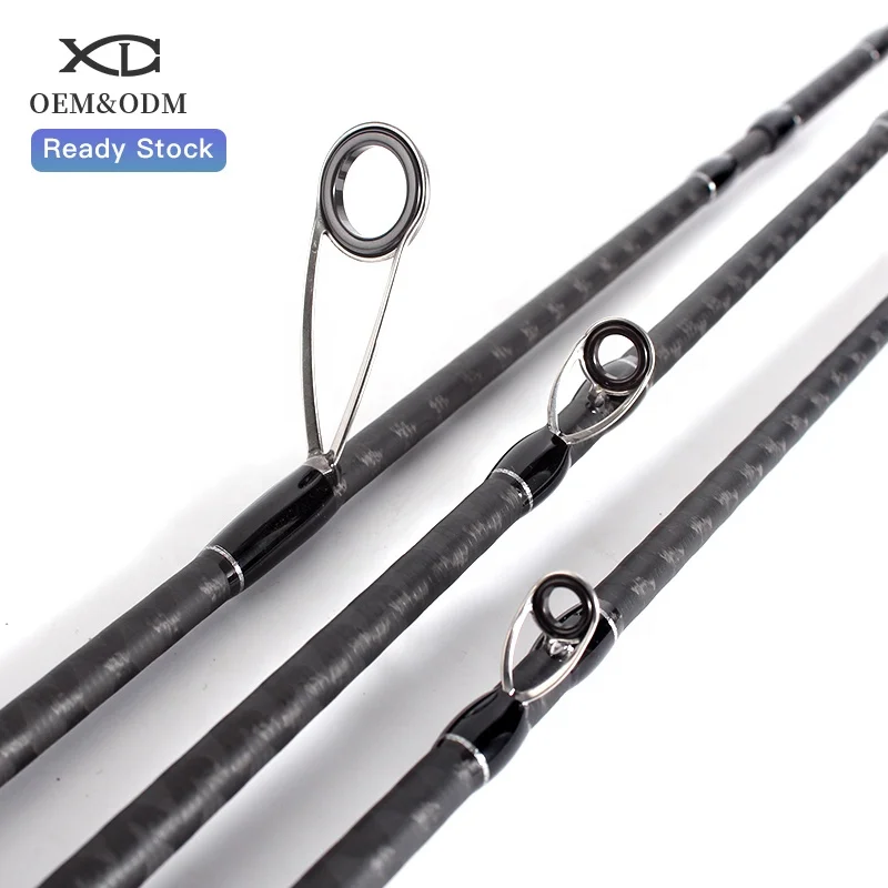 XDL Pole 198cm 6.50ft 2 sections Guide with ceramic inner ring brave oem-fishing rod blanks wholesale spinning casting rod