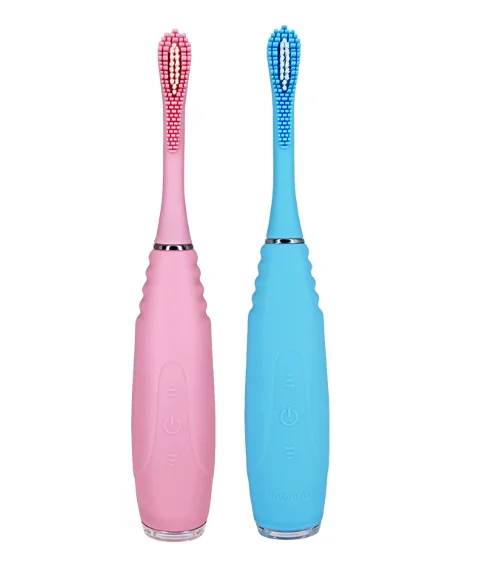 Smart 2020 New USB Rechargeable Silent Sonic Electric Ultrasonic Soft Silicone Toothbrush, Automatic Electric Sonic Toothbrush