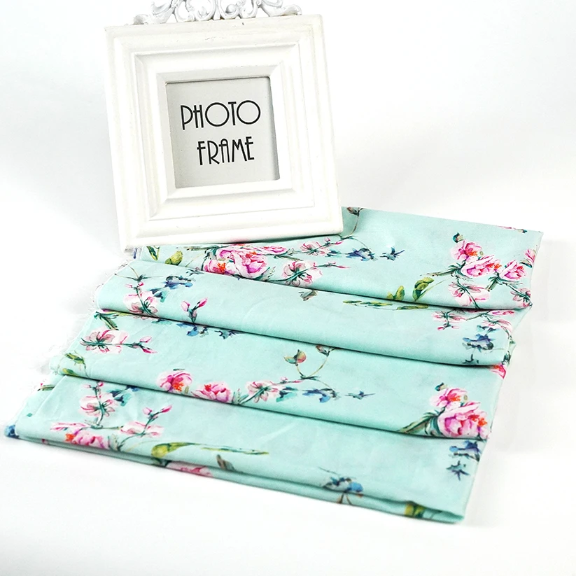 2024 Hot Selling 100% Polyester Silk Like High Quality Digital Printed Fabrics For Dress Garments