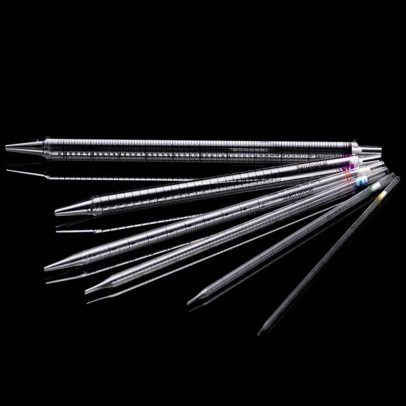 1 ml 2 ml 5 ml 10 ml 25 ml 50ml sterile serological transfer pipette Individually wrapped polystyrene Consumable