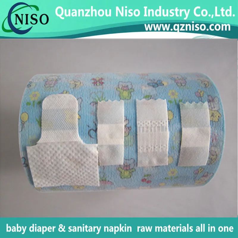 High Quality Durable Using Nonwoven Hook Adhesive Side Tape for Baby Diaper