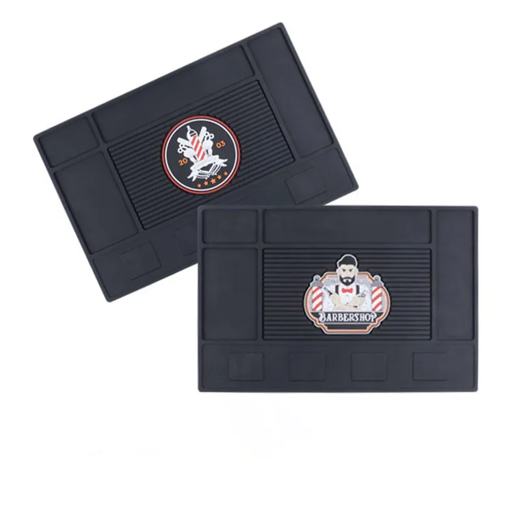 Hairdressing mat PVC insulation mat strong magnetic suction desktop clipper display beauty salon tool mat wholesale