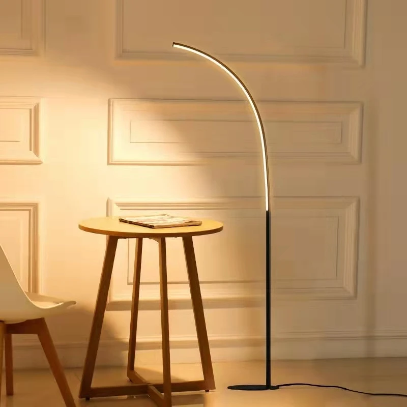Floor Light Nordic Creative Living Room Bedroom Study LED Simple Standing Lamp Fishing Reading Floor Table Lamp