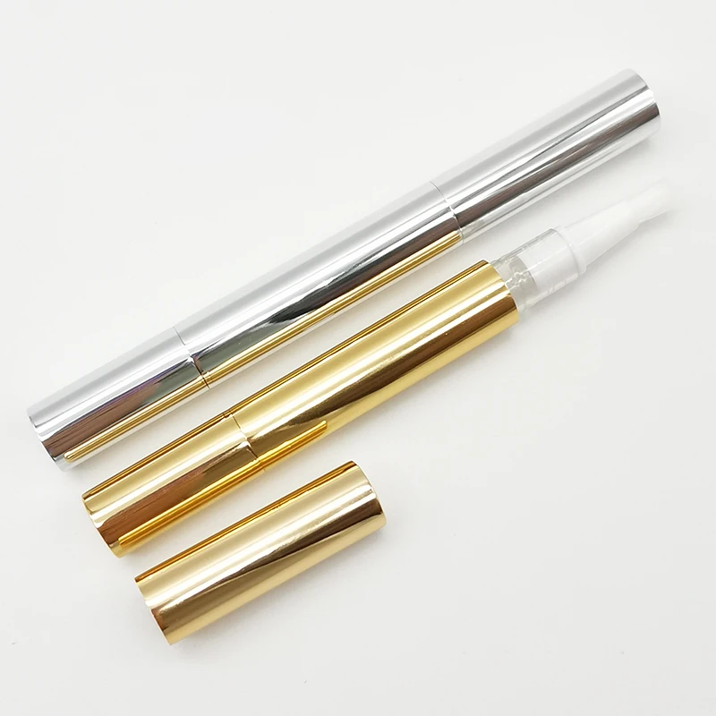 2ML Twist Cosmetic Container Cuticle Nail Oil Empty Aluminium Twist Up Lip Gloss Pen Packaging