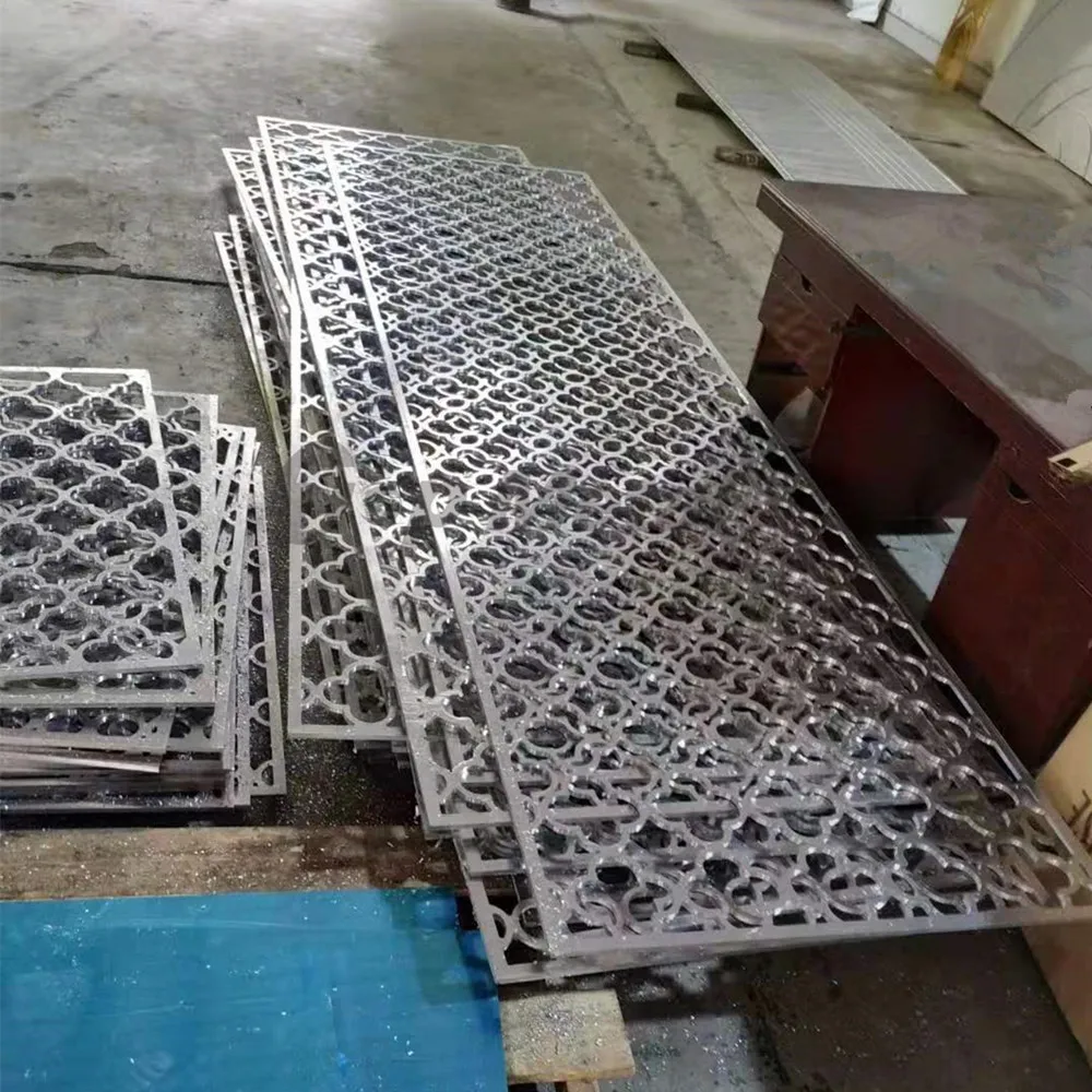 Curtain Walls & Accessories Custom-made Laser Cut Artistic Partition Aluminum Decorative Carved Wall Facade Panel