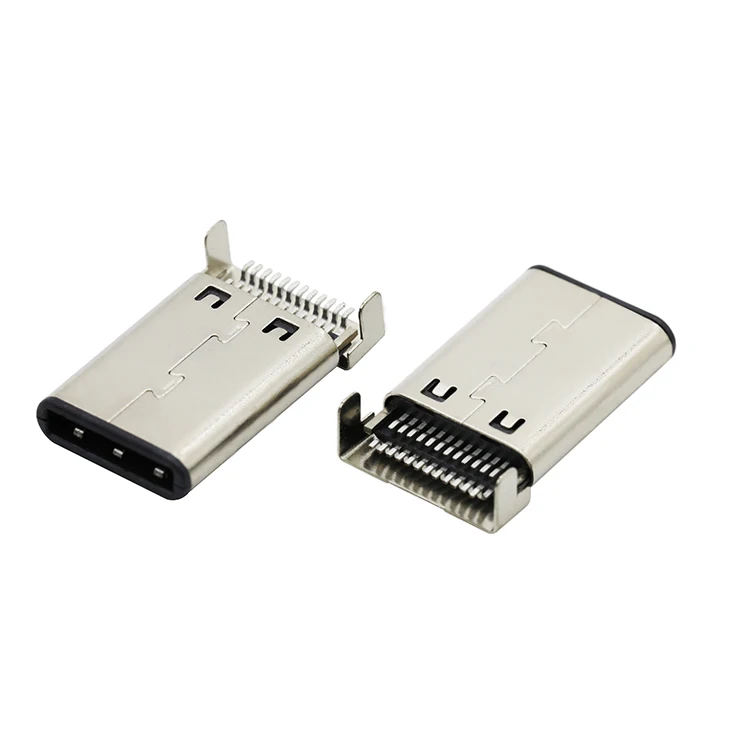 
PCB Mount 24Pin USB 3.1 Type C Male DIP Jack Socket Charging Port Connector 
