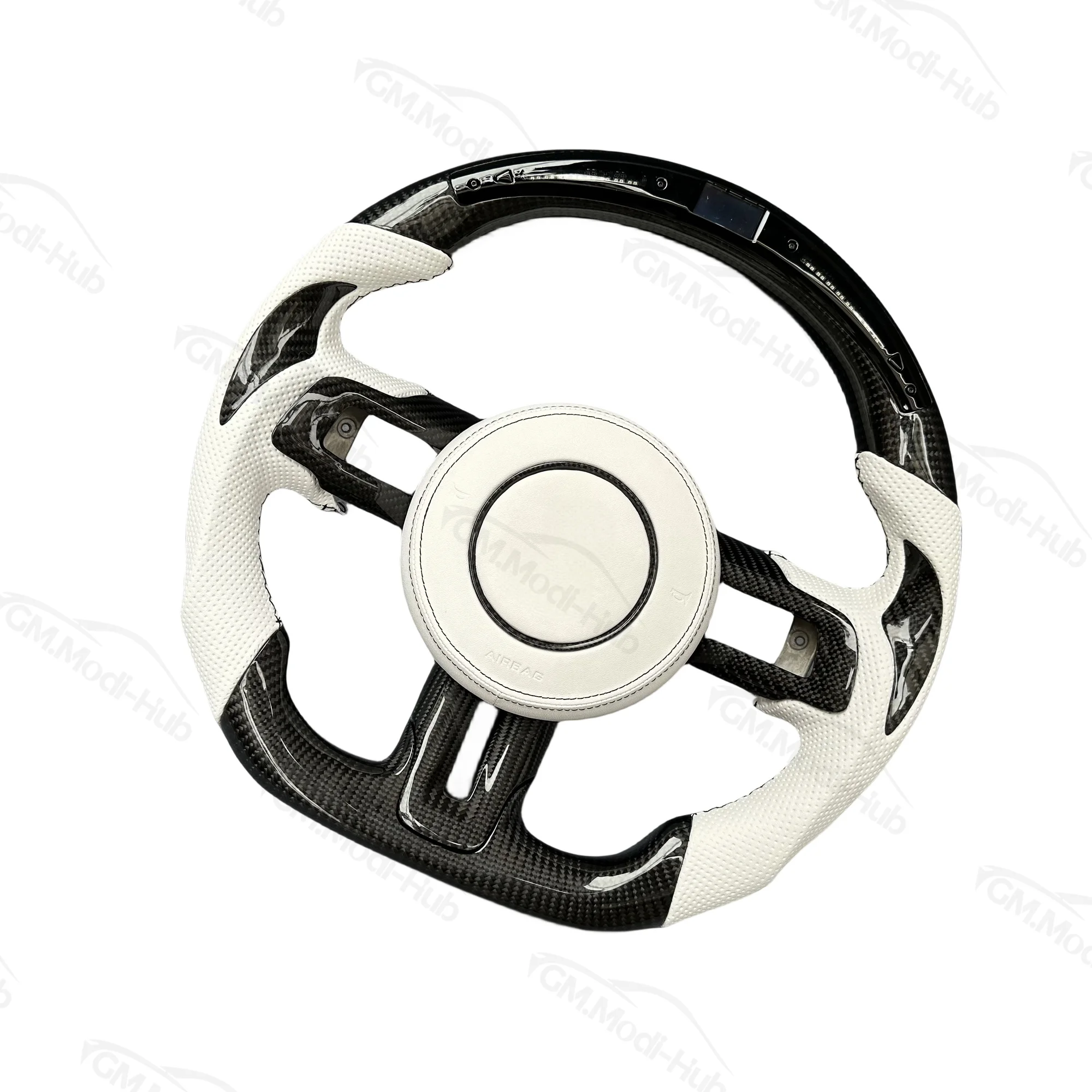 GM.Modi-Hub Factory Direct Carbon Fiber Car Steering Wheel For Ford 2018 2019 2020 2021 2022 2023 Mustang