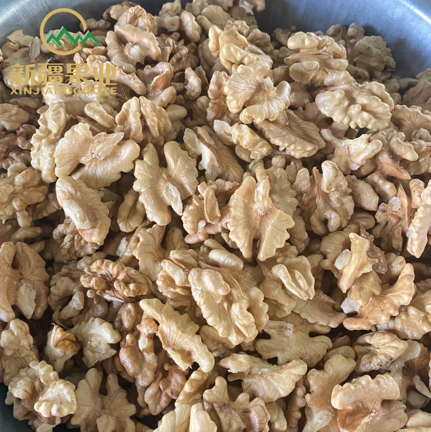 Minimum price high quality paper skinned extra light walnut kernels halves walnut supplies