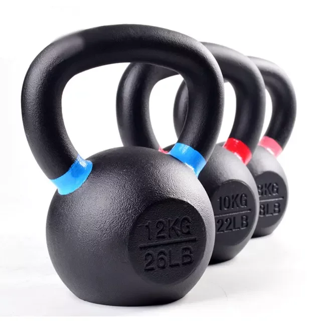 Free Weight 2-40kg Strength Training Cast Iron Powder Coated Competition Kettlebell Set