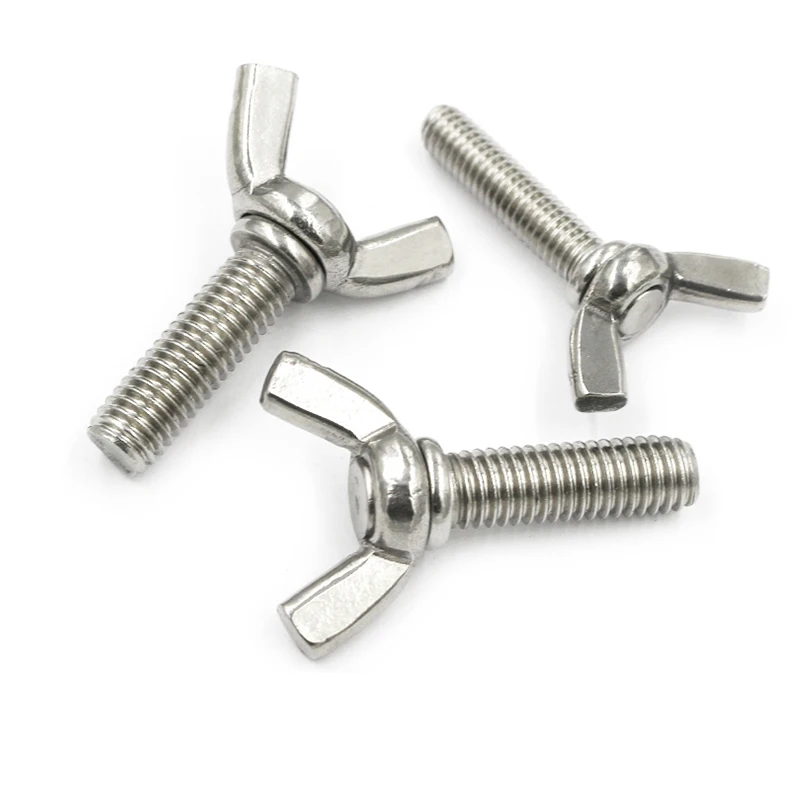 304 Stainless Steel DIN316 M5 M6 M8 Butterfly Screw Wing Bolts Thumb Screws