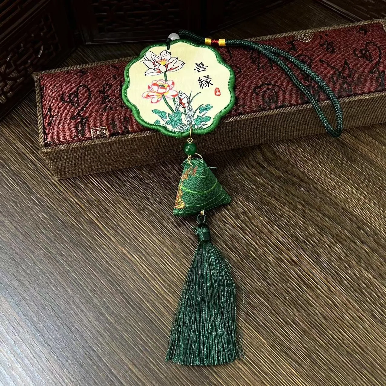 Embroidered Japanese Omamori Charm Amulet Hanging Sachet Lucky Charms Blessing Bag Pendant for Car