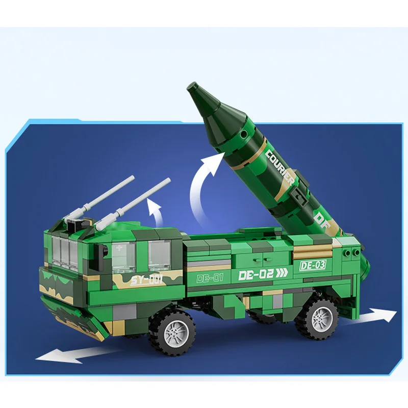 Cada C56022W 2 в 1 робот-деформация автомобиля Робот и военный боевой артиллерийский огонь игрушка DIY сборочные строительные блоки