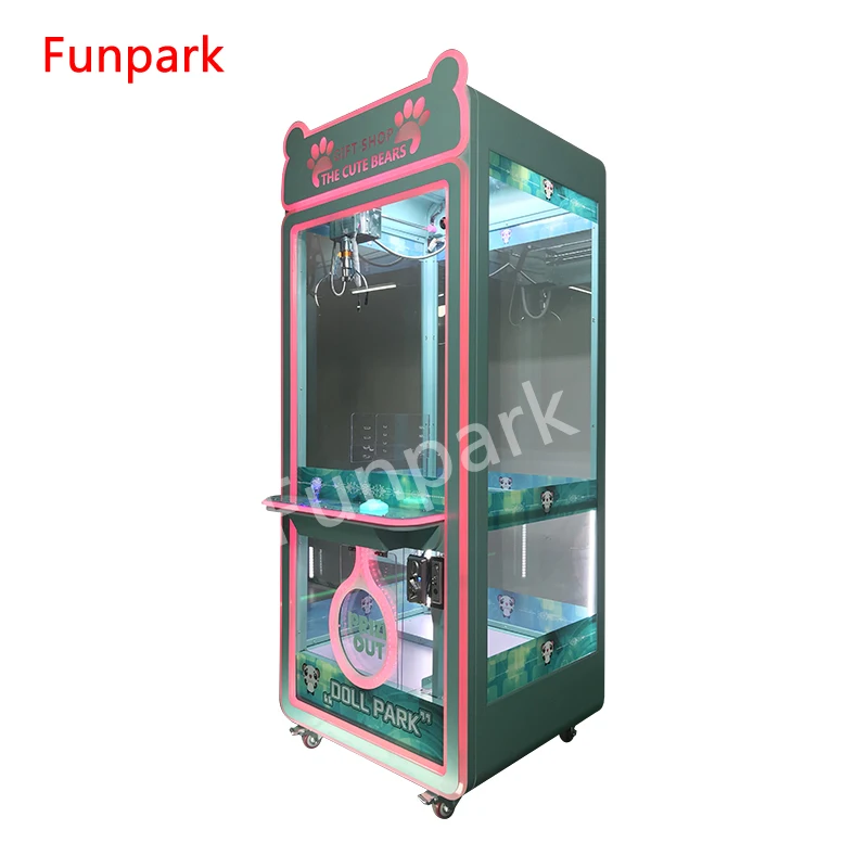 Wholesale Custom Coin Operated Toy Vending Arcade Claw Crane Machine Cheap Bill Operation Doll Claw Machine With Bill Acceptor