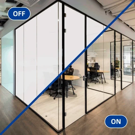 Window Privacy Glass Smart Tint Switchable Electric Dimming Glass for Meeting Rooms