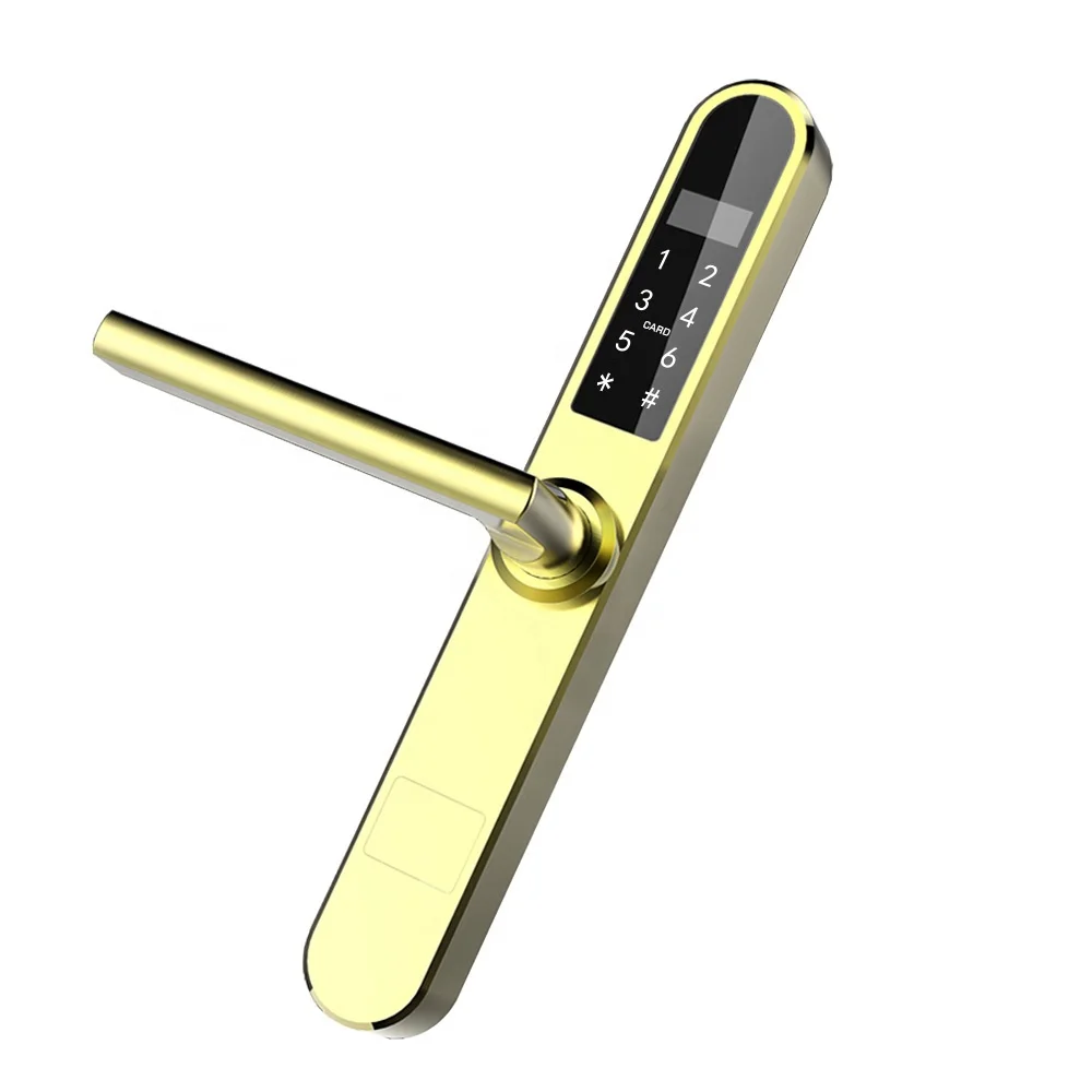 38 мм тонкая панель Smart PIN код и карта комбинированный электронный алюминиевый дверной