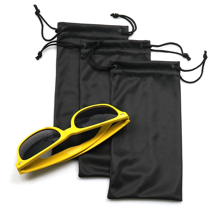 Custom Microfiber Eye Glasses Spring Pouch Logo Microfiber Sunglasses Pouch