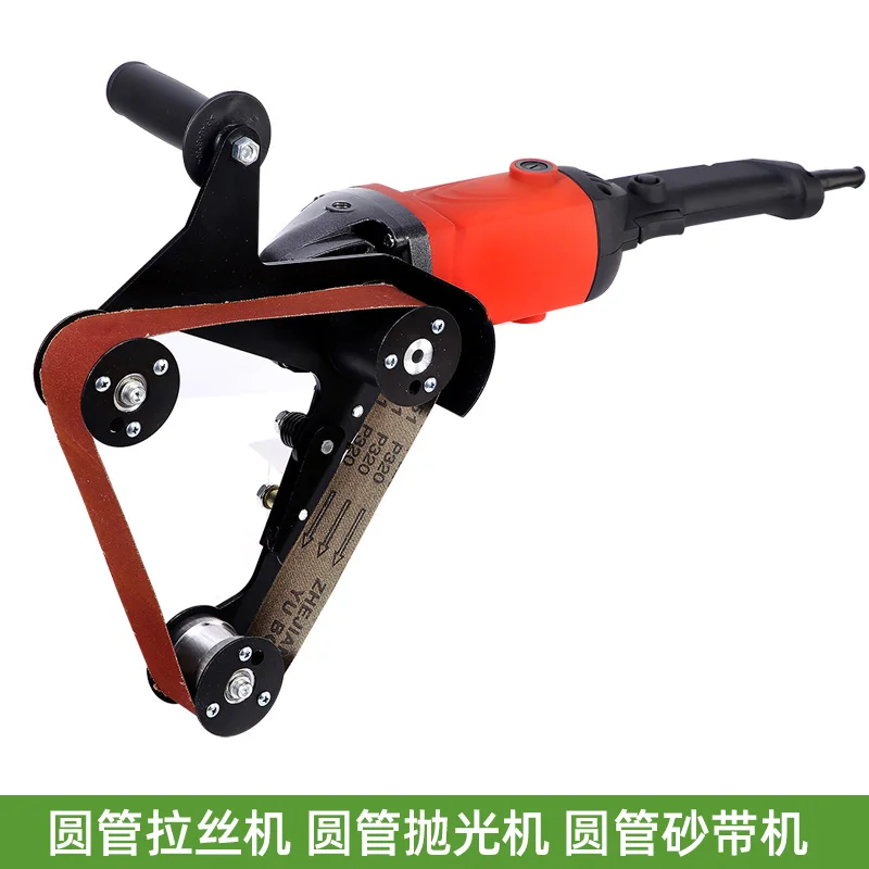 
Grinder Pipe and Tube Belt Sander Attachment Stainless Steel Metal Wood Sanding Belt Adapter for 100(M10) 115 125(M14) 