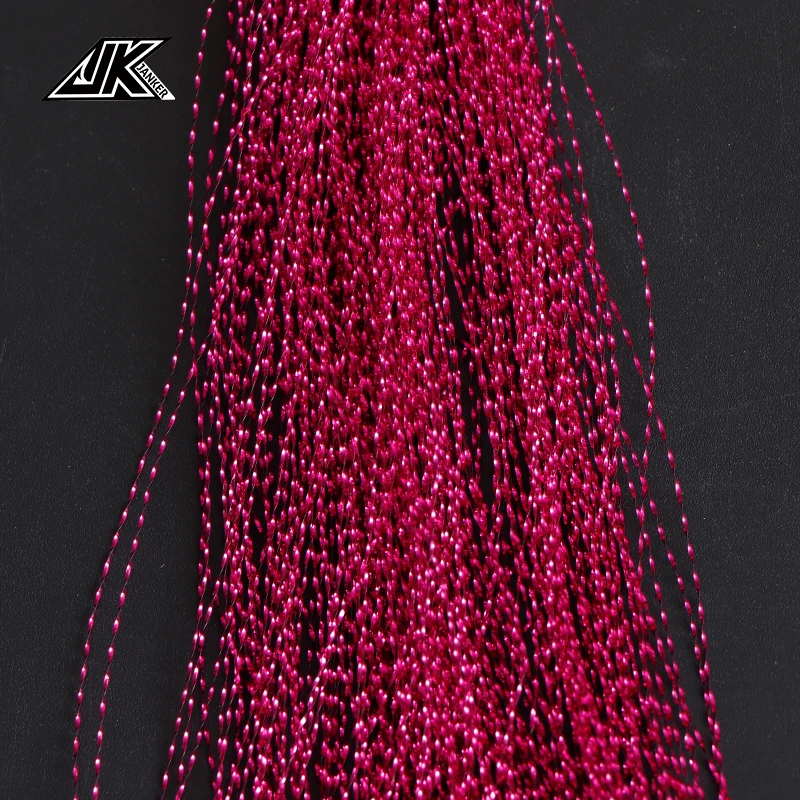 JK MAGIC TINSEL Glow Fishing Line Fly Fishing Thread Strand String Line Tying DIY Crystal Flash Line