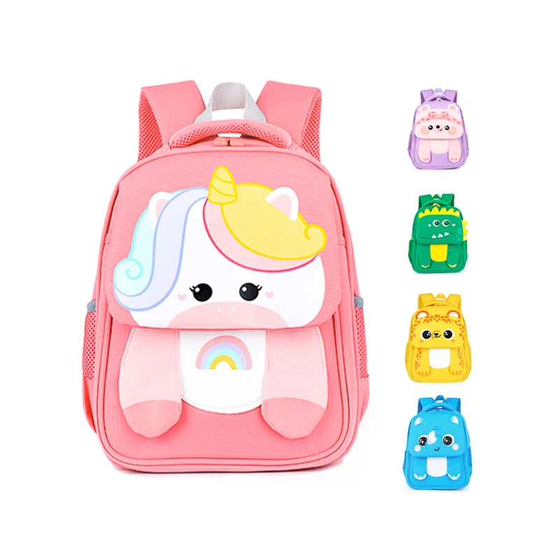 Cute toddler school bag for children waterproof with cute character toddler schoolbag light weight children bag