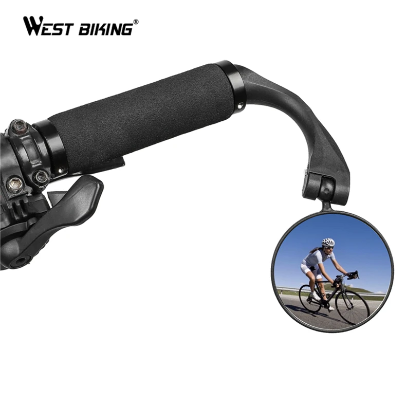 WEST BIKING Road Bike Cycling Bicycle Rearview Handlebar Side Mirror Cycling Frame Tair Universal Bicycle Rearview Mirror