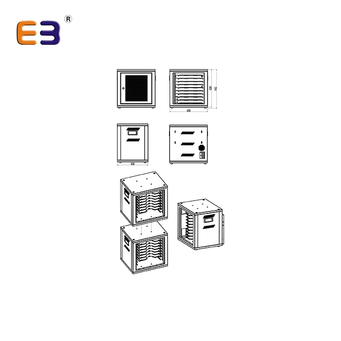 Charging Cart Wall Mounted Ipad Charging Cabinet for Education