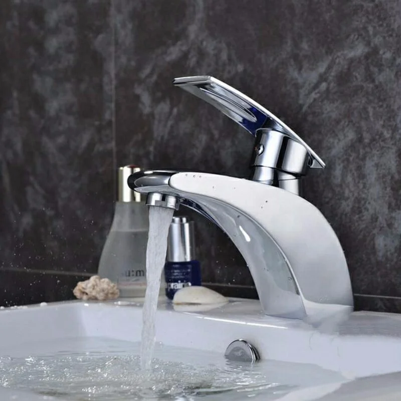 Factory Direct 304 Stainless Steel Bathroom Mixer Tap Sanitary Ware Single water heater Basin Mixer Unique Modern Faucet