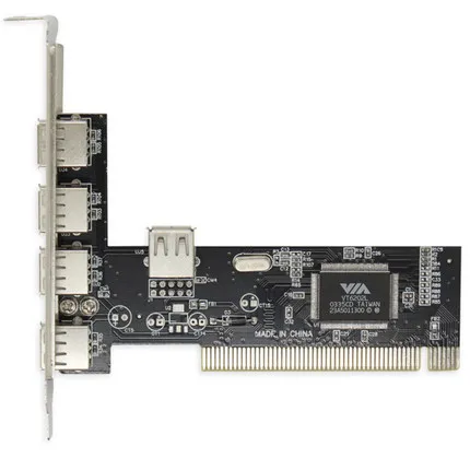(4+1)Port USB 2.0 PCI Controller Card with   Chipset VT6212 for desktop